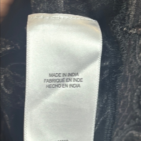 Lucky Brand Floral Black Brown and Gray 3/4 Sleeve Blouse Size 2X - Picture 9 of 13